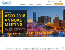 Tablet Screenshot of curemd.com
